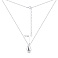 Серебряное колье с подвеской капля (арт. 7507/2416) – изображение 3
