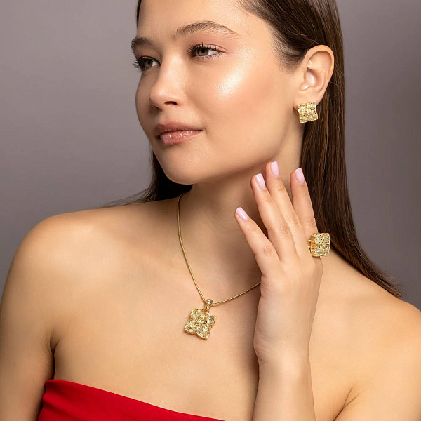 Кулониз желтого золота Francelli (арт. е424957ж) – изображение 4