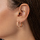 Серьги-кольца Олимпия из красного золота (арт. 1091575/20) – изображение 2