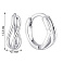 Серебряные серьги без камней (арт. 7502/9999/10) – изображение 2