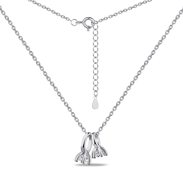 Колье из серебра с фианитами (арт. 7507/1882) – изображение 2