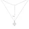 Серебряное колье Клевер с фианитами (арт. 7507/2489/7) – изображение 3