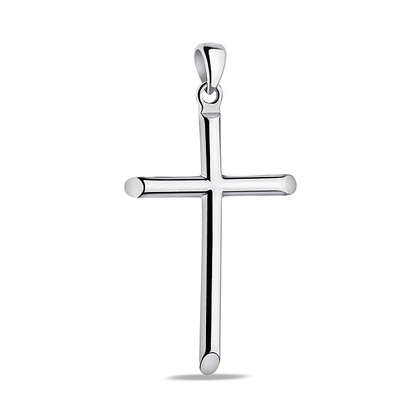 Крестик из серебра без камней (арт. 7503/4047) – изображение 1