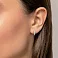 Золотые серьги для детей с фианитами (арт. 110356б) – изображение 2