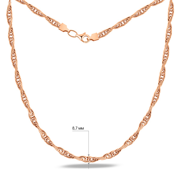 Массивное золотое колье (арт. 350261) – изображение 4
