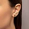 Золотые серьги с фианитами (арт. 1101100жч) – изображение 3