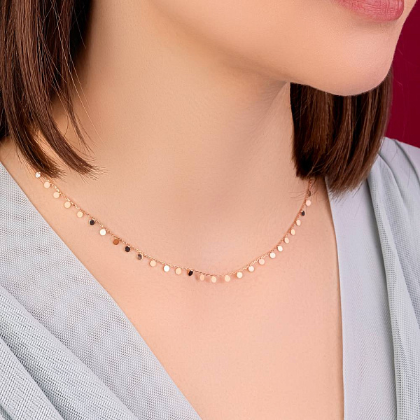 Колье из красного золота Монеты (арт. 352556) – изображение 6