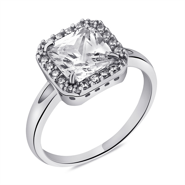 Кольцо из серебра с фианитами (арт. 7501/2168) – изображение 1