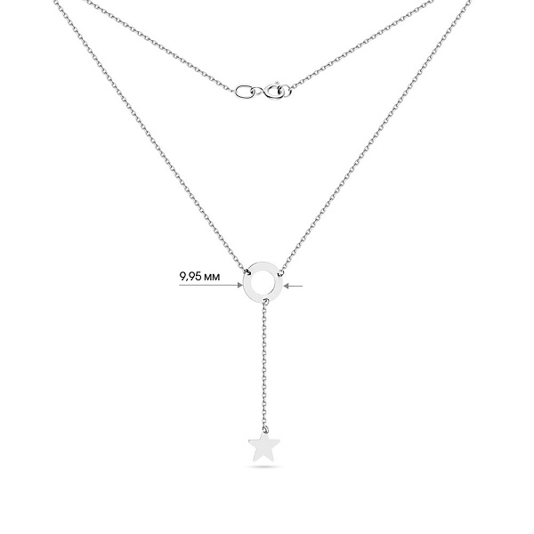Колье из белого золота (арт. 352049б) – изображение 3