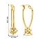 Серьги "Узелки" из желтого золота (арт. 109205ж) – изображение 4