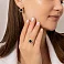 Золота каблучка Лýна з емаллю і фіанітами (арт. 140692е) – зображення 3