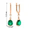 Серьги из красного золота с кварцем (арт. 111245Пз) – изображение 5