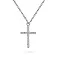 Серебряное колье «Крестик» с фианитами (арт. 7507/917) – изображение 1