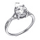 Серебряное кольцо с крупным фианитом (арт. 7501/К2Ф/862-16,5) – изображение 2