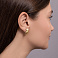 Серьги из желтого золота без камней (арт. 111457жм) – изображение 3