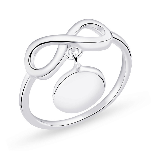 Кольцо из серебра с подвеской (арт. 7501/5715) – изображение 1
