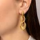 Серьги трансформеры из желтого золота Francelli (арт. е1091881ж) – изображение 4