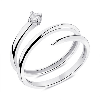 Фото Серебряное кольцо Trendy Style с фианитом (арт. 7501/560кп)
