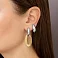 Серьги из желтого и белого золота Francelli (арт. е1091775бж) – изображение 2
