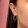 Серьги-кольца из желтого и белого золота (арт. 108872/30жб) – изображение 2