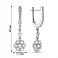Серьги из белого золота с бриллиантами (арт. С0113161090б) – изображение 4