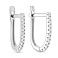 Серьги из белого золота с дорожкой из фианитов (арт. 110850б) – изображение 1