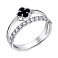 Серебряное кольцо с ониксом и фианитами (арт. 7501/2065/4о) – изображение 1