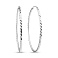 Серьги-кольца из белого золота (арт. 121903/35б) – изображение 1