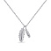 Серебряное колье "Перо" (арт. 7507/1572) – изображение 1