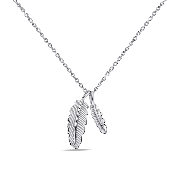 Серебряное колье "Перо" (арт. 7507/1572) – изображение 1