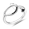 Серебряное кольцо с черными фианитами (арт. 7501/8882ч) – изображение 2