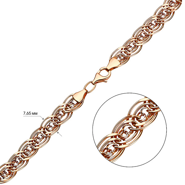 Колье из красного золота (арт. 350245) – изображение 3