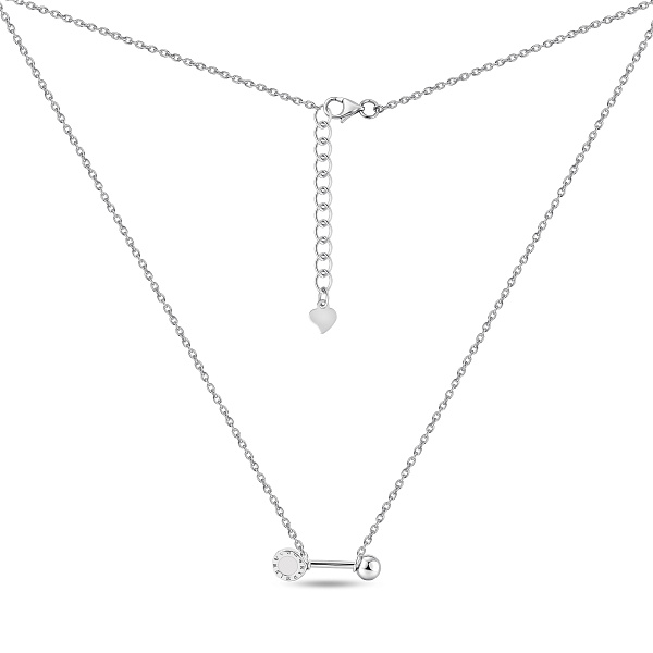 Серебряное колье с эмалью (арт. 7507/2413еб) – изображение 2