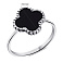 Серебряное кольцо Клевер с ониксом (арт. 7501/610/15окп) – изображение 2