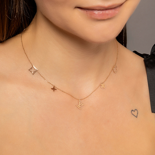 Колье из красного золота (арт. 352339) – изображение 4