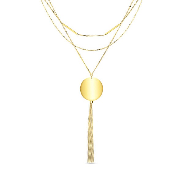Золотое колье Francelli без камней (арт. 352986ж) – изображение 1