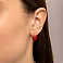 Серьги из красного золота с кораллом (арт. 111146ПкоГ) – изображение 2