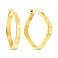 Серьги-кольца из желтого золота (арт. 108663/30ж) – изображение 1