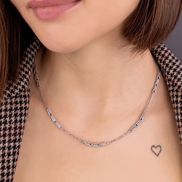 Золотое колье Francelli без камней (арт. 352689б) – изображение 2
