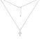 Серебряное колье Крестик с фианитами (арт. 7507/1101) – изображение 2