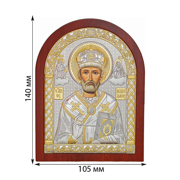 Ікона Миколай Чудотворець (140х105 мм) (арт. A-3/003G/K) – зображення 2