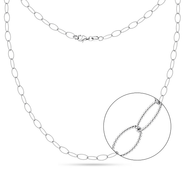Серебряное колье с родированием Trendy Style (арт. 7507/1381) – изображение 1
