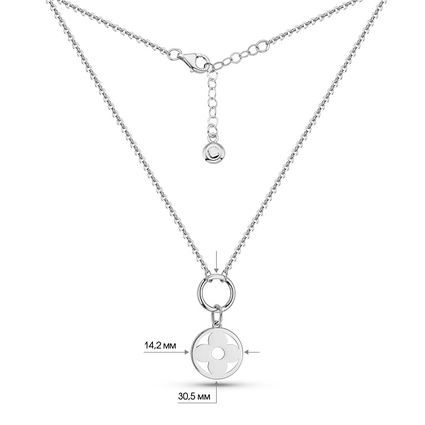 Колье из белого золота (арт. 352677б) – изображение 4