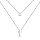 Серебряное колье с фианитом (арт. 7507/1613) – изображение 1