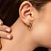 Серьги из красного золота с эмалью (арт. 1091790еч) – изображение 2