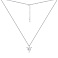Серебряное колье с одним фианитом (арт. 7507/2601) – изображение 2