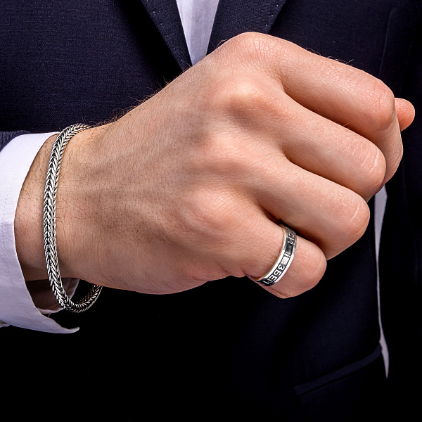 Серебряное кольцо "Спаси и Сохрани" (арт. 7901/5-0023.0.4) – изображение 4