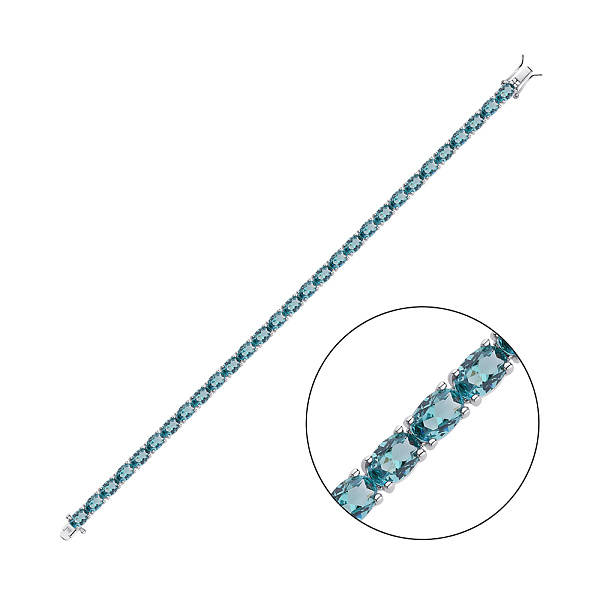 Серебряный браслет с альпинитами (арт. 7509/3740аз) – изображение 1