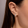 Сережки з червоного золота з фіанітами (арт. 110678) – зображення 2