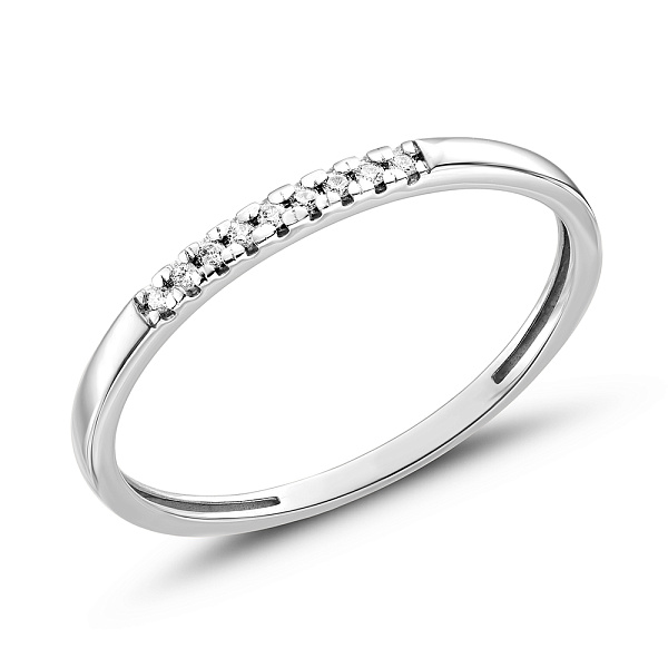 Золотое кольцо с бриллиантами (арт. К011125005б) – изображение 1